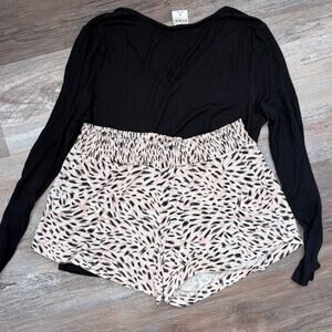 Soma pajama set black and pink size Small